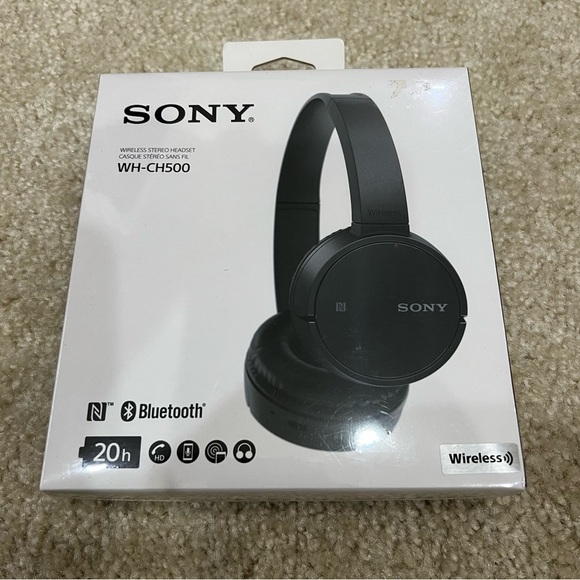Sony WH-CH500 Wireless Over-The-Ear Bluetooth Headphones Black Headset
NEW - Picture 1 of 7